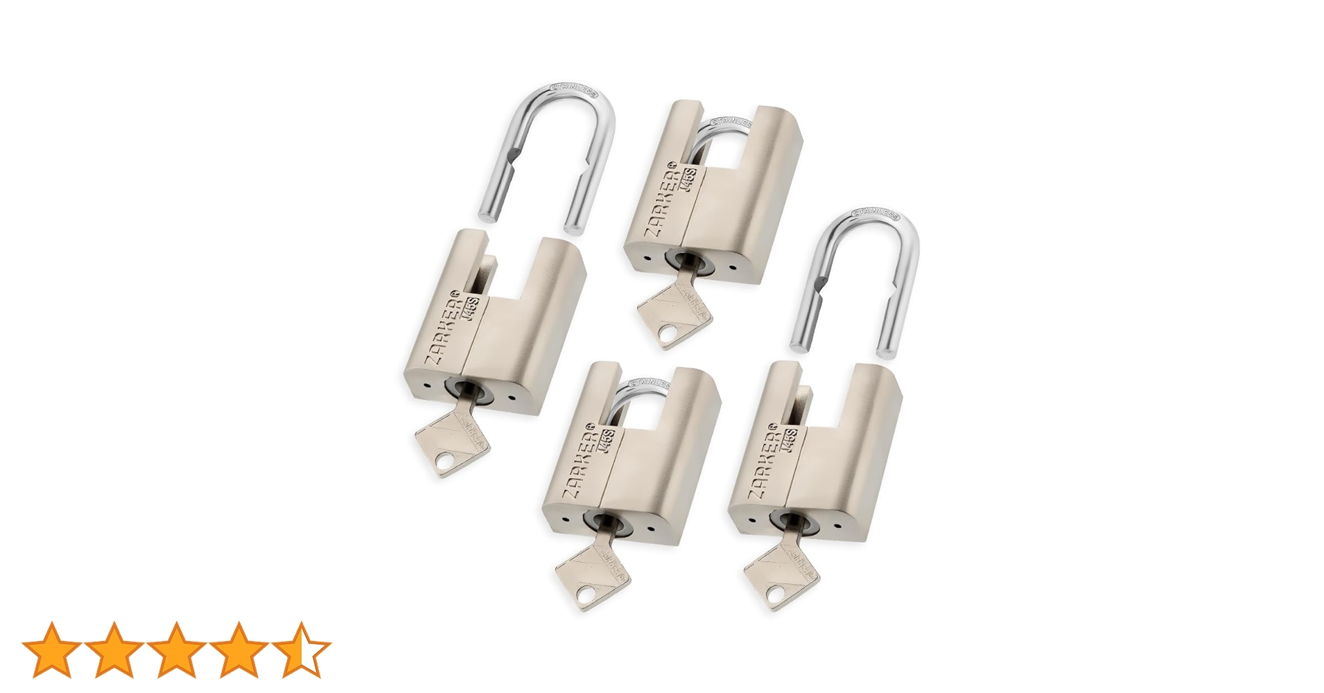 □南京錠 J45S keyed Alike Padlocks 4個セット 51JbHdq3urL.jpg_BO30,255,255,
